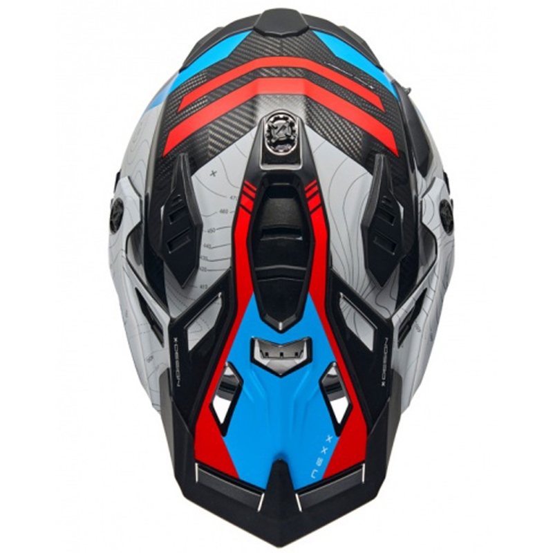Κράνος μοτοσικλέτας Enduro Nexx X.WED3 Furka μπλε-κόκκινο