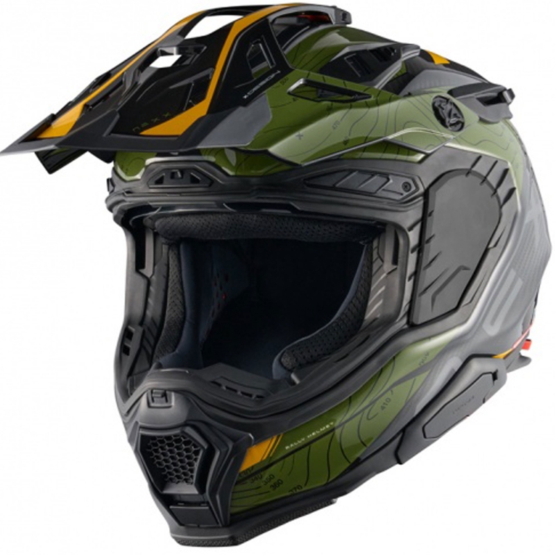 Κράνος μοτοσικλέτας Enduro Nexx X.WED3 Furka πράσινο-κίτρινο