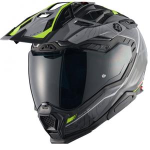Κράνος μοτοσικλέτας Enduro Nexx X.WED3 Furka γκρι-φλούο κίτρινο
