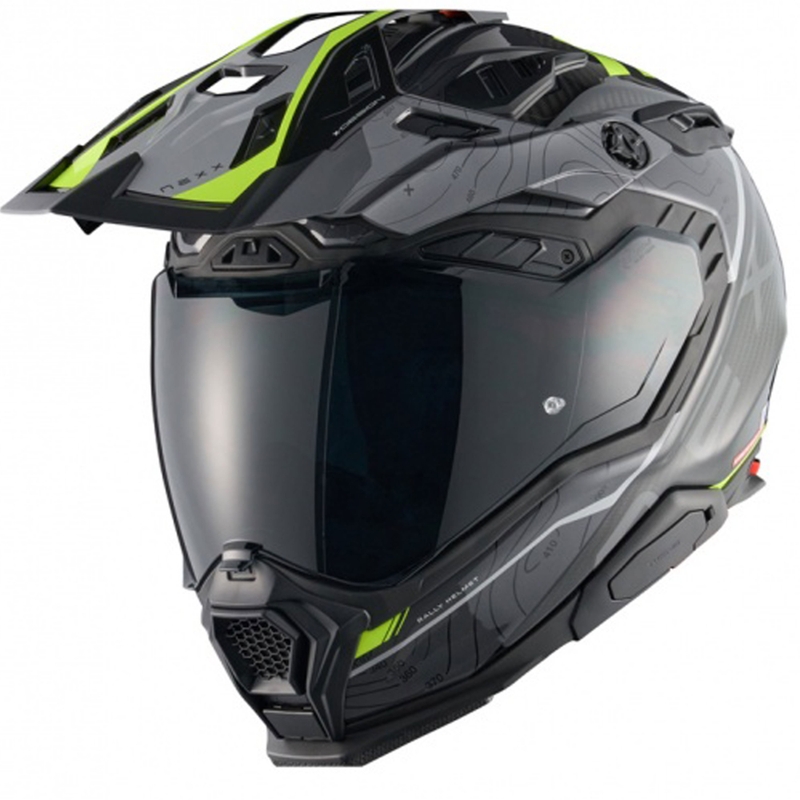 Κράνος μοτοσικλέτας Enduro Nexx X.WED3 Furka γκρι-φλούο κίτρινο