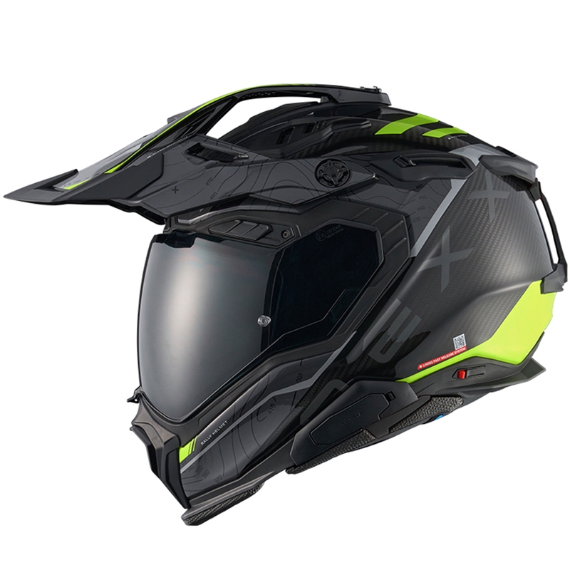 Κράνος μοτοσικλέτας Enduro Nexx X.WED3 Furka γκρι-φλούο κίτρινο