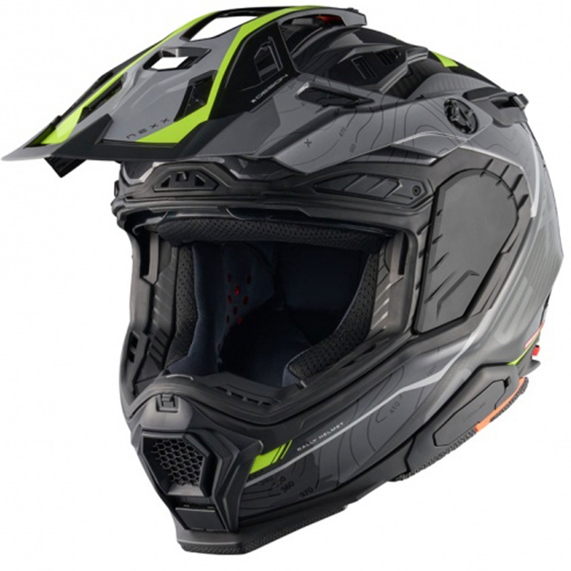 Κράνος μοτοσικλέτας Enduro Nexx X.WED3 Furka γκρι-φλούο κίτρινο