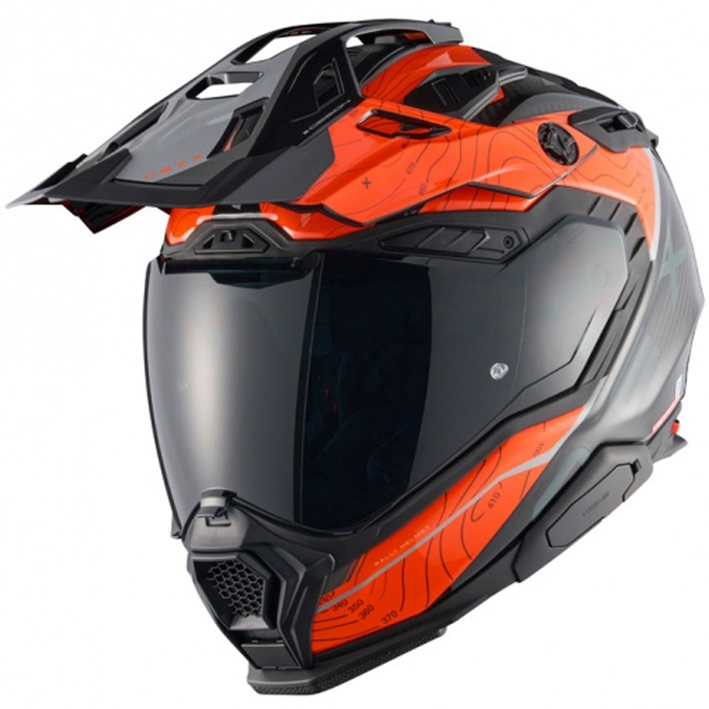 Κράνος μοτοσικλέτας Enduro Nexx X.WED3 Furka πορτοκαλί-γκρι