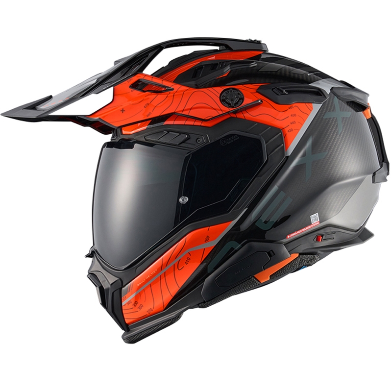 Κράνος μοτοσικλέτας Enduro Nexx X.WED3 Furka πορτοκαλί-γκρι