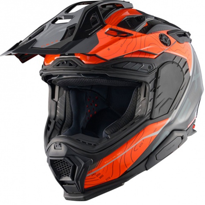 Κράνος μοτοσικλέτας Enduro Nexx X.WED3 Furka πορτοκαλί-γκρι