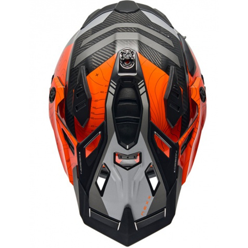Κράνος μοτοσικλέτας Enduro Nexx X.WED3 Furka πορτοκαλί-γκρι