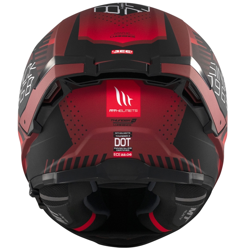 Κράνος μοτοσικλέτας full face MT Thunder 4 SV Luminence ματ κόκκινο