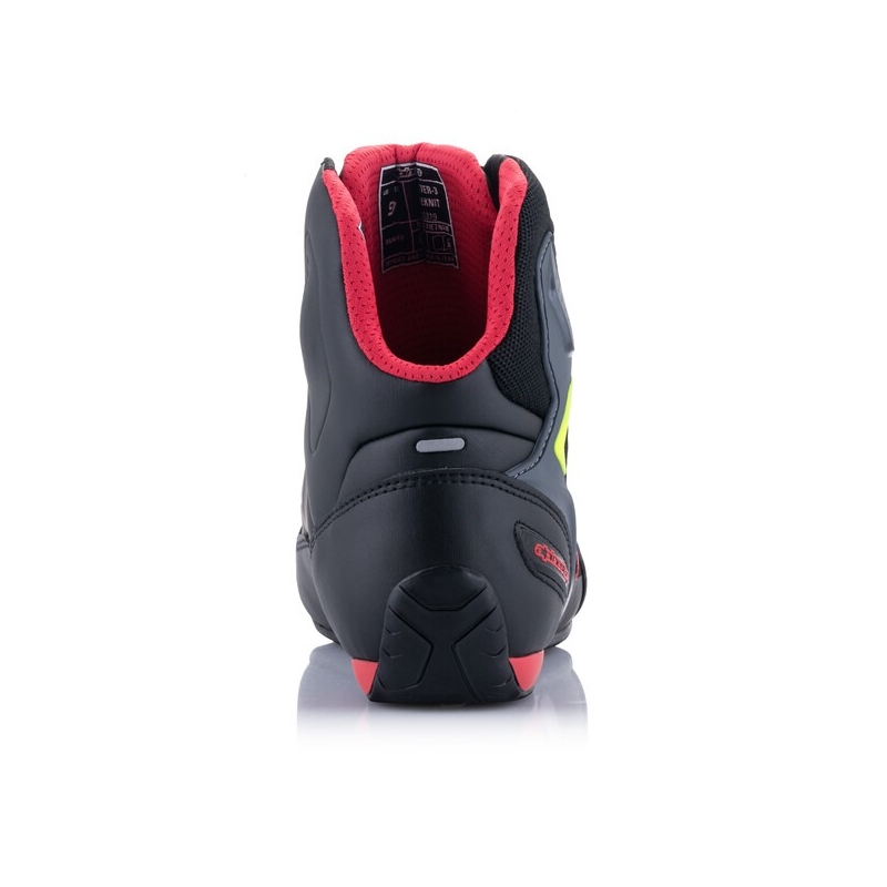 Alpinestars Faster 3 Rideknit Black-Red-Fluo Yellow-Grey μπότες μοτοσικλέτας
