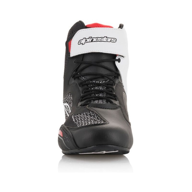 Alpinestars Faster 3 Rideknit Μπότες μοτοσικλέτας σε μαύρο, λευκό και κόκκινο χρώμα