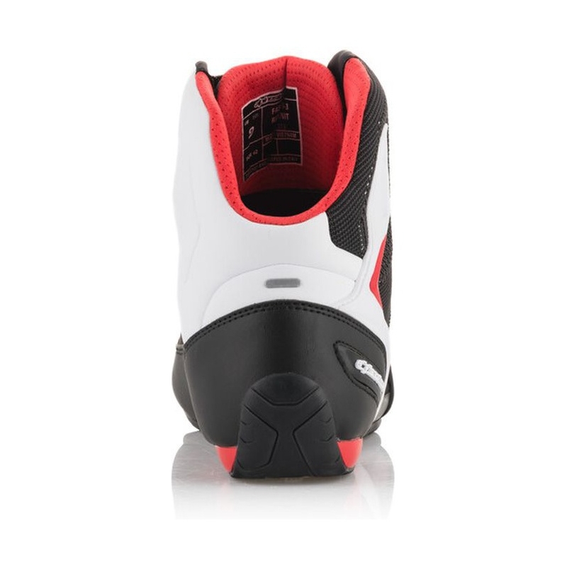 Alpinestars Faster 3 Rideknit Μπότες μοτοσικλέτας σε μαύρο, λευκό και κόκκινο χρώμα