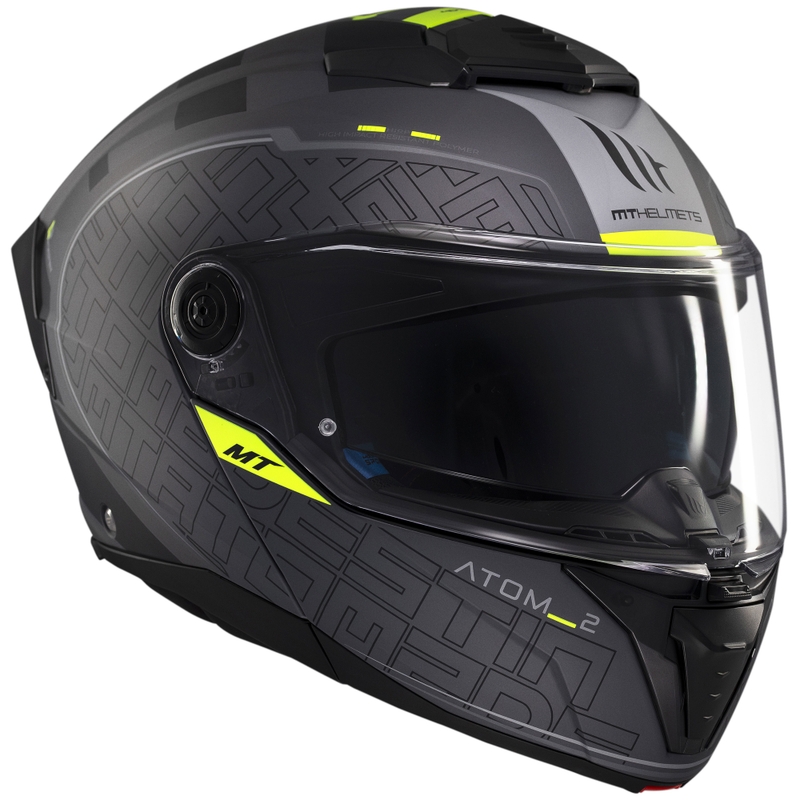 MT Atom 2 SV Destiny flip-up κράνος μοτοσικλέτας ματ μαύρο-γκρι