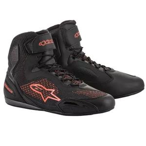 Alpinestars Faster 3 Rideknit Black-Fluo Red Μπότες μοτοσικλέτας