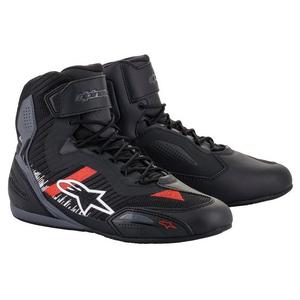 Alpinestars Faster 3 Rideknit Black-Grey-Red μπότες μοτοσικλέτας