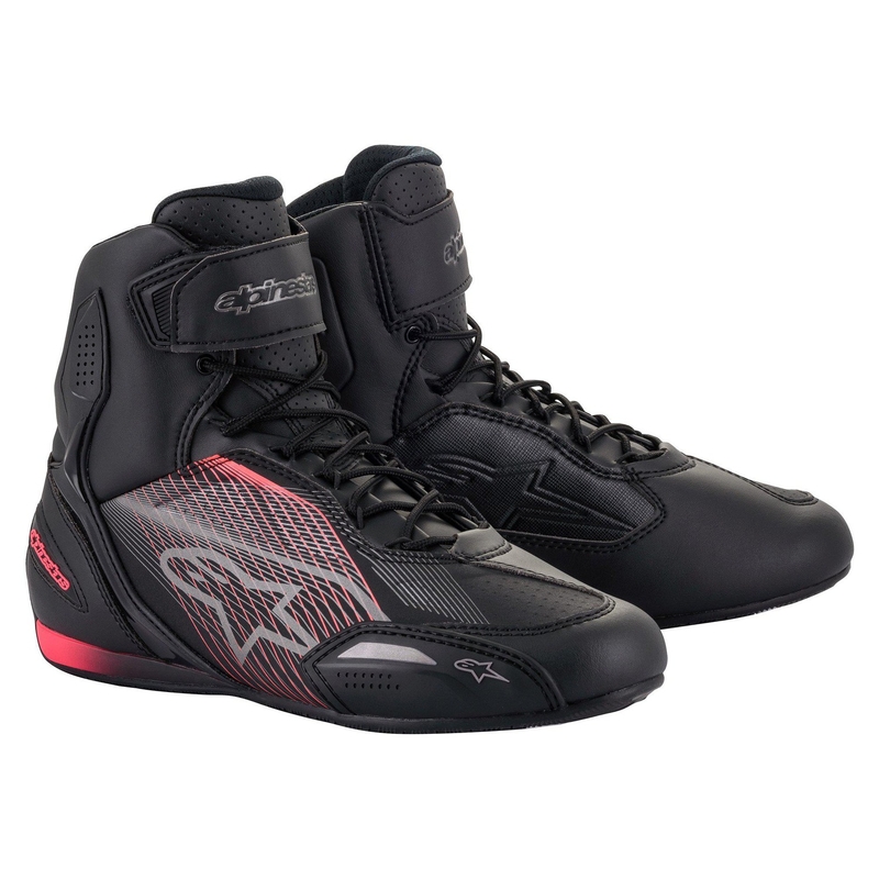 Alpinestars Γυναικείες μπότες μοτοσικλέτας Stella Faster 3 Μαύρο-Ασημί-Ροζ