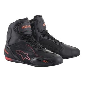 Alpinestars Faster 3 Drystar Black-Fluo Red Μπότες μοτοσικλέτας