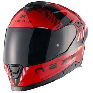 Ενσωματωμένο κράνος μοτοσικλέτας NEXX Y.100R Fade κόκκινο-μαύρο