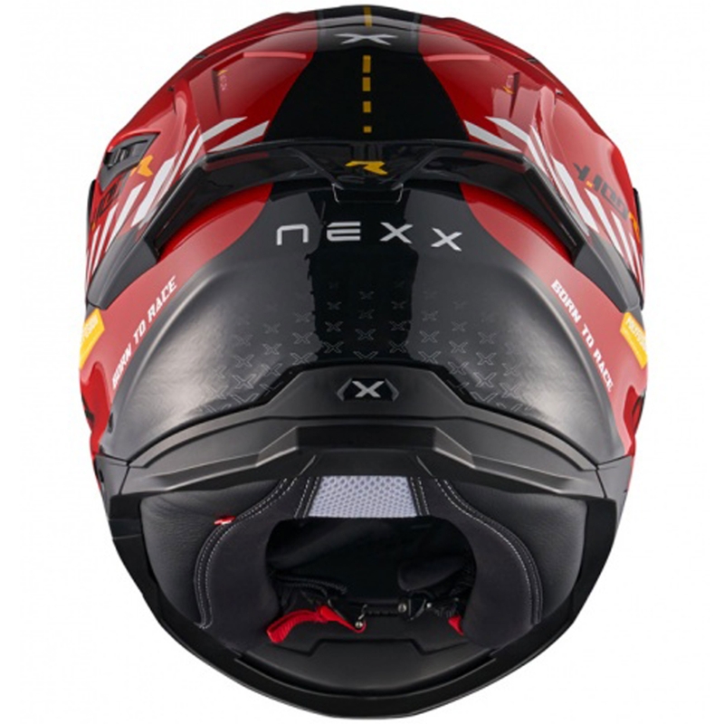 Ενσωματωμένο κράνος μοτοσικλέτας NEXX Y.100R Fade κόκκινο-μαύρο