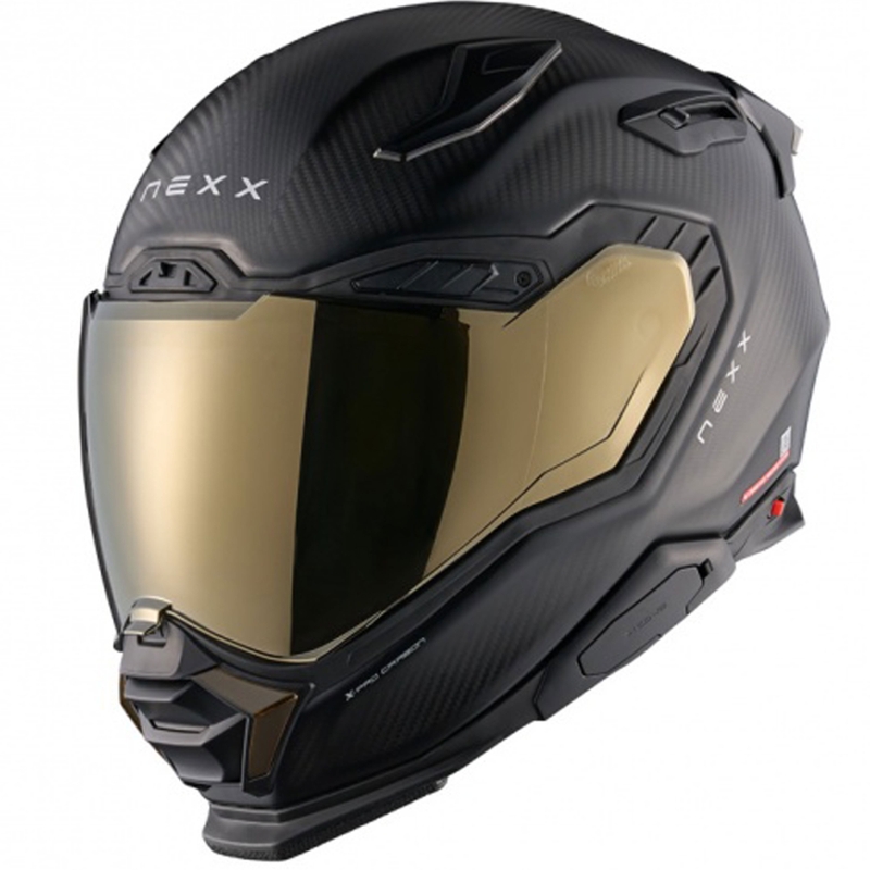 Ενσωματωμένο κράνος μοτοσικλέτας Nexx X.WST3 Zero PRO Carbon ματ χρυσό