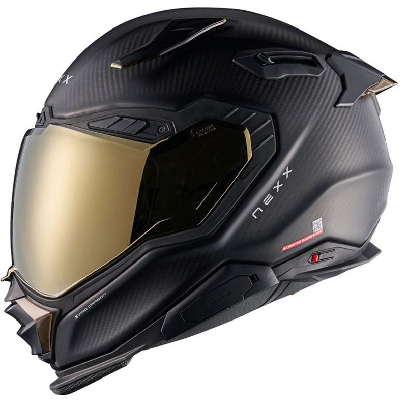 Ενσωματωμένο κράνος μοτοσικλέτας Nexx X.WST3 Zero PRO Carbon ματ χρυσό