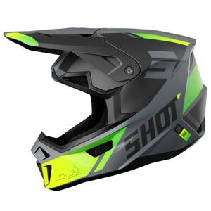 Κράνος Motocross Shot Lite Ultra matt fluo κίτρινο