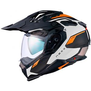 Κράνος Enduro Nexx X.WED3 Keyo λευκό-πορτοκαλί
