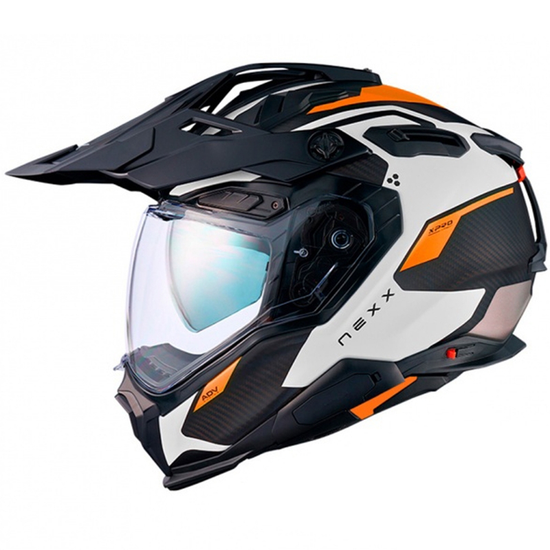 Κράνος Enduro Nexx X.WED3 Keyo λευκό-πορτοκαλί προσφορά