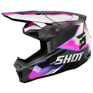 Κράνος Motocross Shot Lite Astral μπλε-ροζ