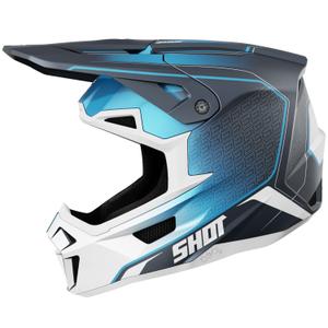 Κράνος Motocross Shot Lite Challenger μπλε ματ