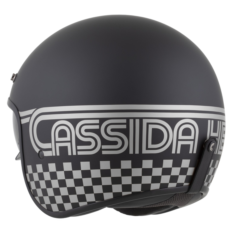 Κράνος μοτοσυκλέτας Cassida Oxygen 2.0 Rondo ανοιχτής όψης μαύρο-ασημί ματ