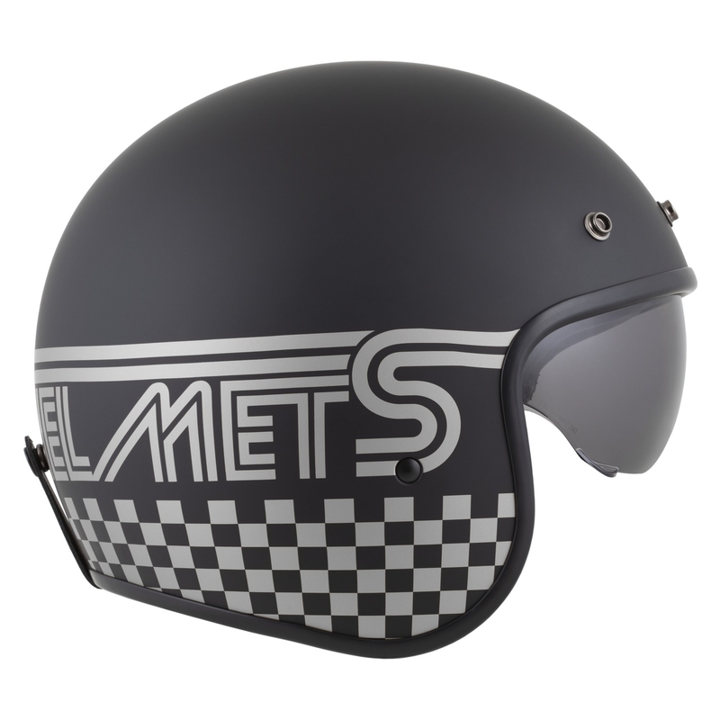 Κράνος μοτοσυκλέτας Cassida Oxygen 2.0 Rondo ανοιχτής όψης μαύρο-ασημί ματ