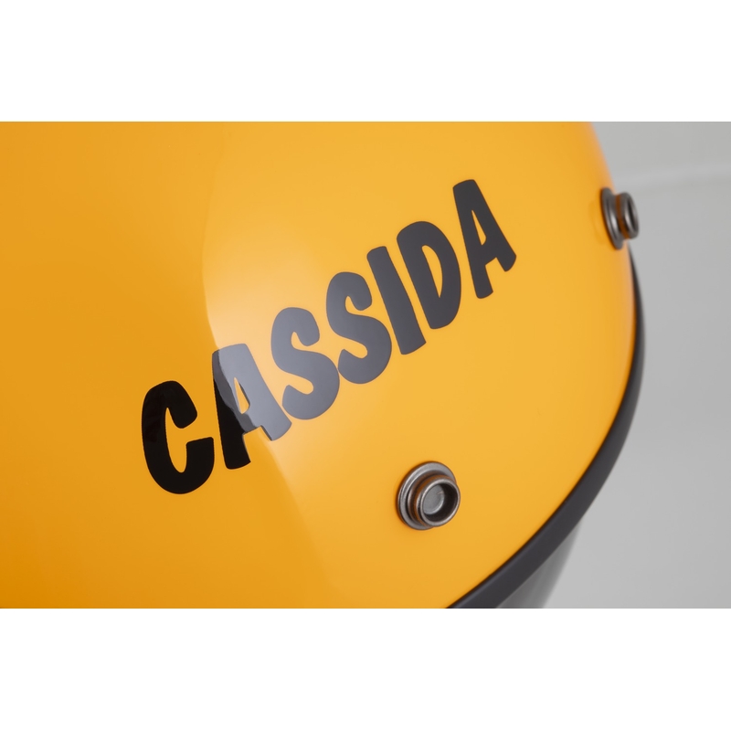 Cassida Oxygen 2.0 Gear open face κράνος μοτοσικλέτας κίτρινο-μαύρο