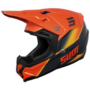 Κράνος Motocross Shot Core Honor πορτοκαλί-μαύρο ματ