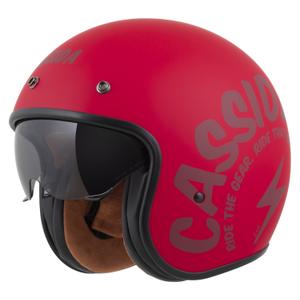 Κράνος μοτοσικλέτας Cassida Oxygen 2.0 Gear Open Face Ματ Κόκκινο-Σκούρο Κόκκινο