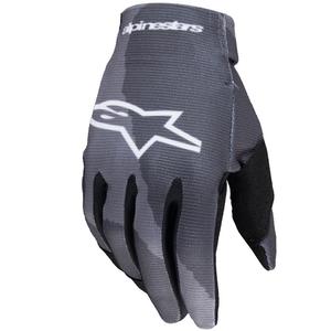 Παιδικά γάντια μοτοσυκλέτας Alpinestars Radar camo γκρι-μαύρο