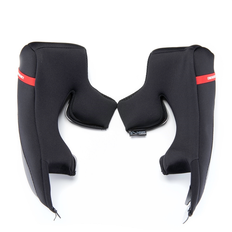 Ανταλλακτικά μάγουλα για κράνη Scorpion EXO-R1 Air/Carbon Air μαύρο