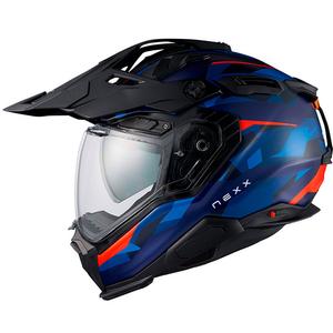 Κράνος Enduro για μοτοσικλέτα Nexx X.WED3 Trailmania μπλε-κόκκινο