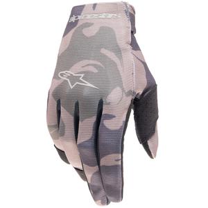 Alpinestars Radar Kids Motocross Gloves Green Camo-Brown