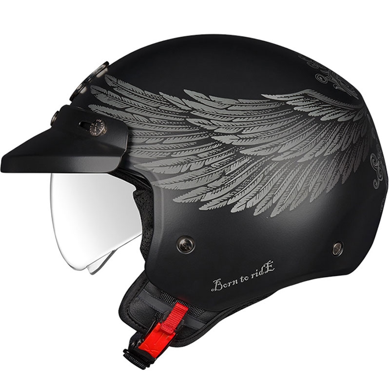 Ανοιχτό κράνος μοτοσικλέτας NEXX Y.10 EAGLE RIDER μαύρο-γκρι προσφορά