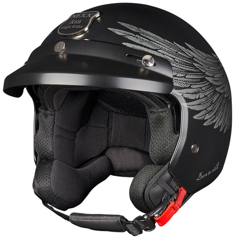 Ανοιχτό κράνος μοτοσικλέτας NEXX Y.10 EAGLE RIDER μαύρο-γκρι προσφορά