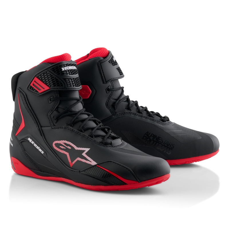 Alpinestars Faster-4 μπότες μοτοσικλέτας HONDA collection μαύρο και κόκκινο