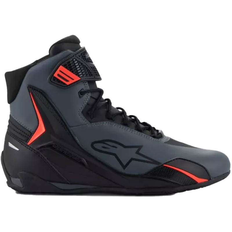 Μπότες μοτοσικλέτας Alpinestars Faster-4 μαύρο-γκρι-fluo κόκκινο