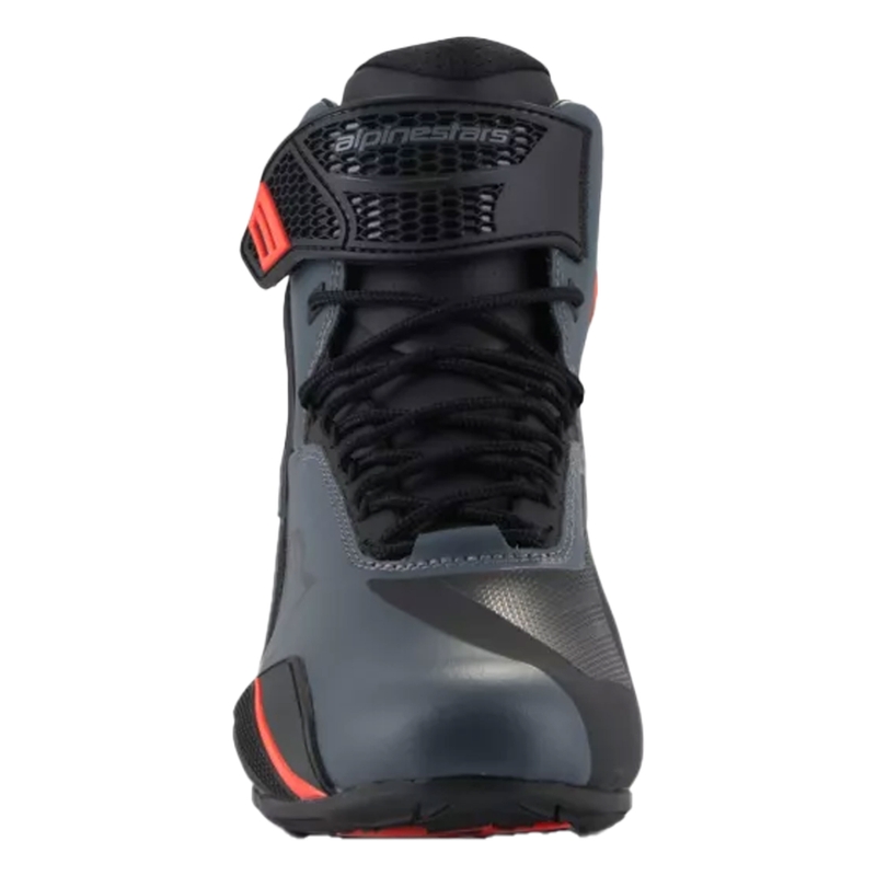 Μπότες μοτοσικλέτας Alpinestars Faster-4 μαύρο-γκρι-fluo κόκκινο