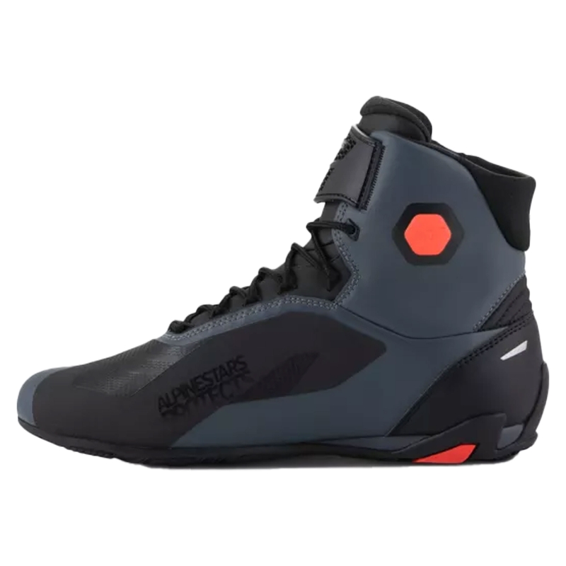 Μπότες μοτοσικλέτας Alpinestars Faster-4 μαύρο-γκρι-fluo κόκκινο
