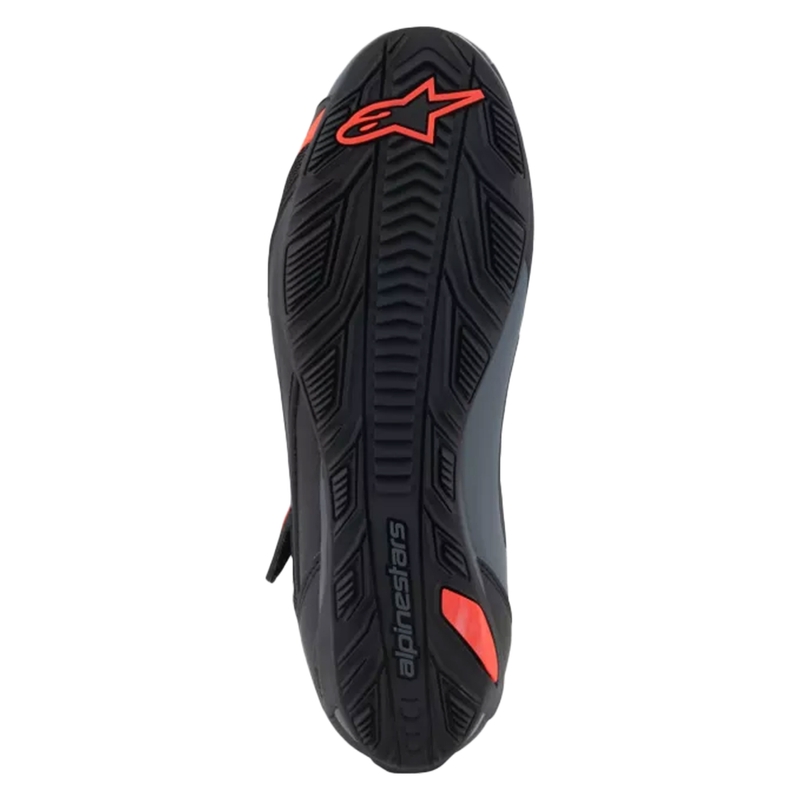 Μπότες μοτοσικλέτας Alpinestars Faster-4 μαύρο-γκρι-fluo κόκκινο