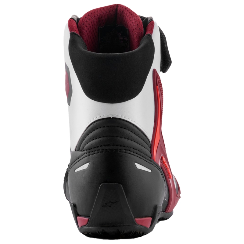 Μπότες μοτοσικλέτας Alpinestars Faster-4 μαύρο-άσπρο-σκούρο κόκκινο