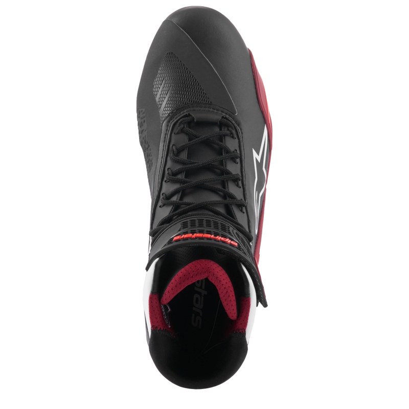 Μπότες μοτοσικλέτας Alpinestars Faster-4 μαύρο-άσπρο-σκούρο κόκκινο