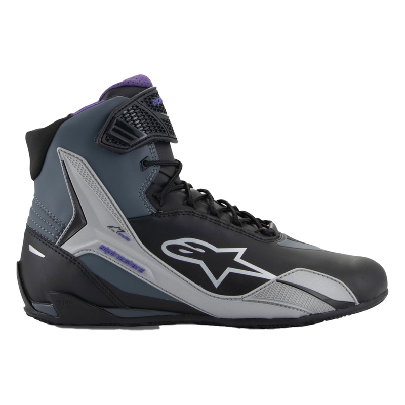 Γυναικείες μπότες μοτοσικλέτας Alpinestars Stella Faster-4 μαύρο-γκρι-μωβ