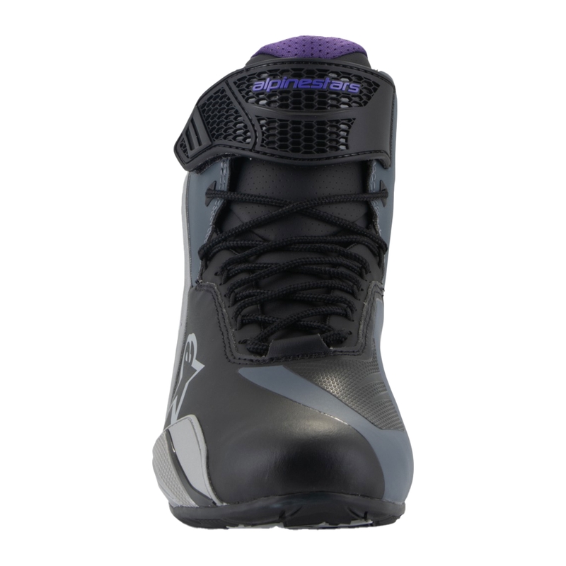 Γυναικείες μπότες μοτοσικλέτας Alpinestars Stella Faster-4 μαύρο-γκρι-μωβ