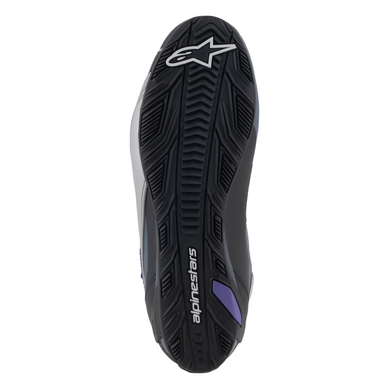 Γυναικείες μπότες μοτοσικλέτας Alpinestars Stella Faster-4 μαύρο-γκρι-μωβ