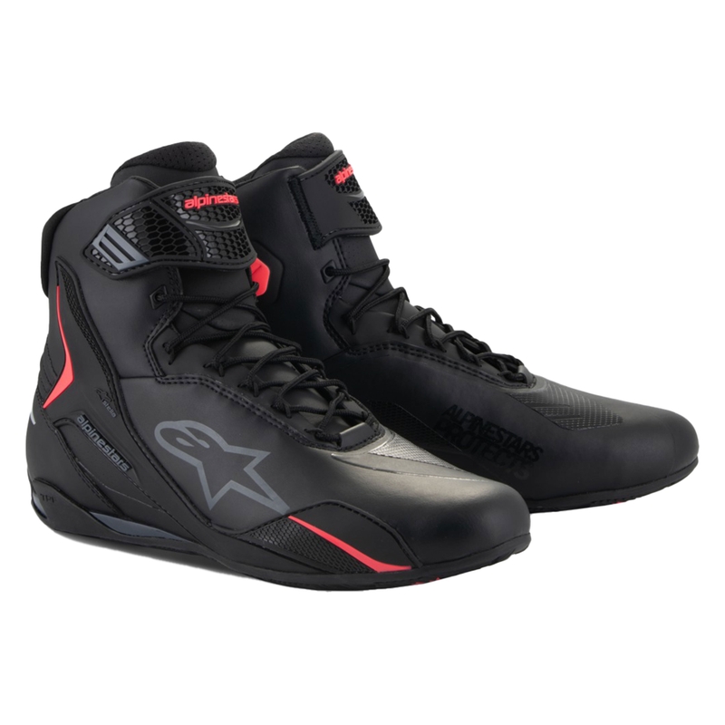Γυναικείες μπότες μοτοσικλέτας Alpinestars Stella Faster-4 μαύρο-ροζ